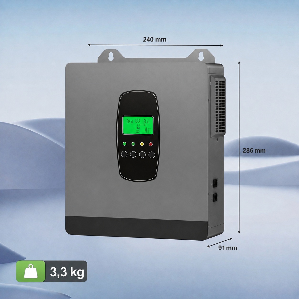 4 кВт*год LiFePO4 Комплект резервного живлення інвертор Datouboss 1 кВт + 12V/314Ah акумулятор CyperOcean