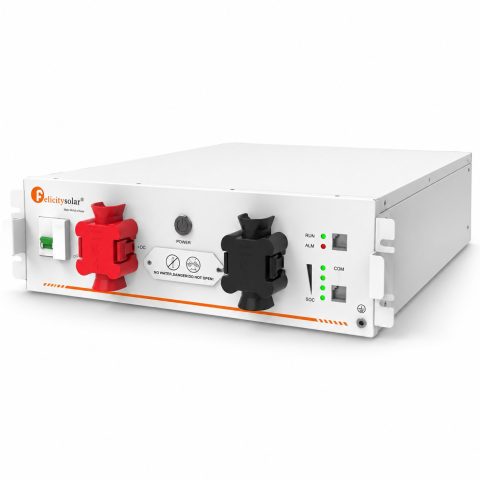 6.5 кВа LiFePO4 Felicity Solar Комплект резервного живлення: Гібридний інвертор Daxtromn SC-HFK-5500-48 + акумулятор FLA48100UG1