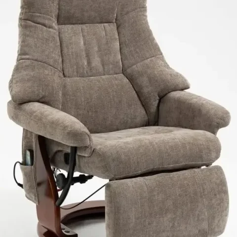 Крісло для відпочинку Avko Style ARMH 002 Cappuccino з масажем, підігрівом і вбудованою підставкою для ніг