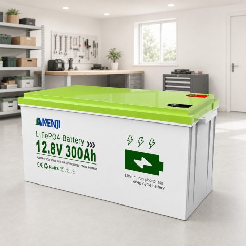 LiFePO4 12V/300Ah Акумулятор Anenji для резервного живлення будинку, квартири з BMS Grade B