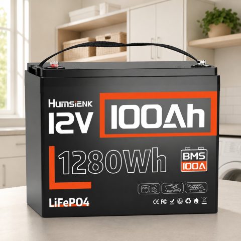 Акумулятор Humsienk LiFePO4 12V/100Ah з BMS для ДБЖ