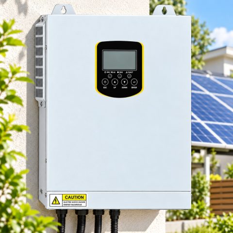 3,5 кВт Гібридний сонячний інвертор Daxtromn Power 24V, MPPT 100A, PV до 500V DC для дому, квартири