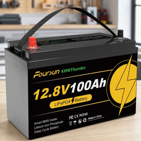 LiFePO4 12V 100Ah Акумулятор Foursun 1280Wh, 100A, з BMS платою