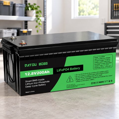 LiFePO4 12V 200Ah акумулятор Datouboss літій-залізо-фосфатний для систем безперебійного живлення будинку