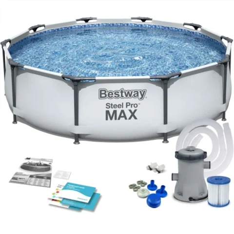 Каркасний басейн 305х76 см з фільтр-насосом Bestway Steel Pro MAX 56408
